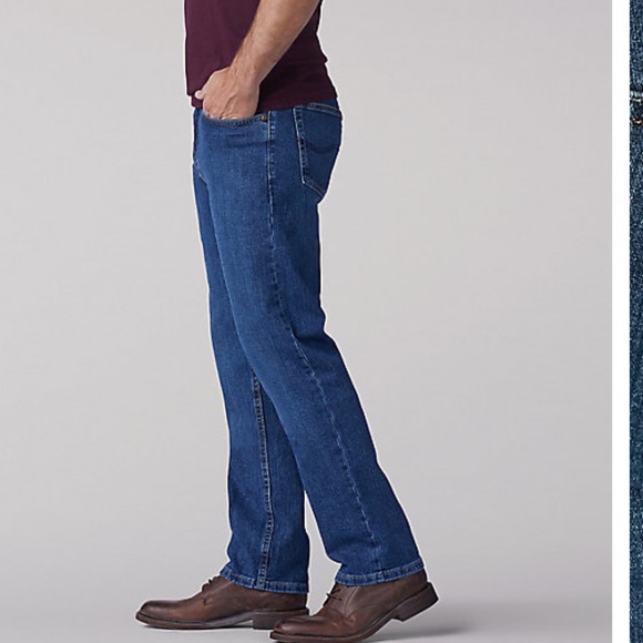 NEW LEE MENS REGULAR FIT JEANS SIZE:38x30 - Picture 2 of 6